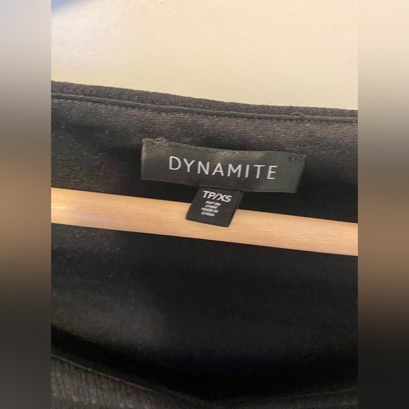 Dynamite Black Off Shoulder Ruched Top - Picture 2 of 3